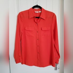 Liz Claiborne Orange Blouse